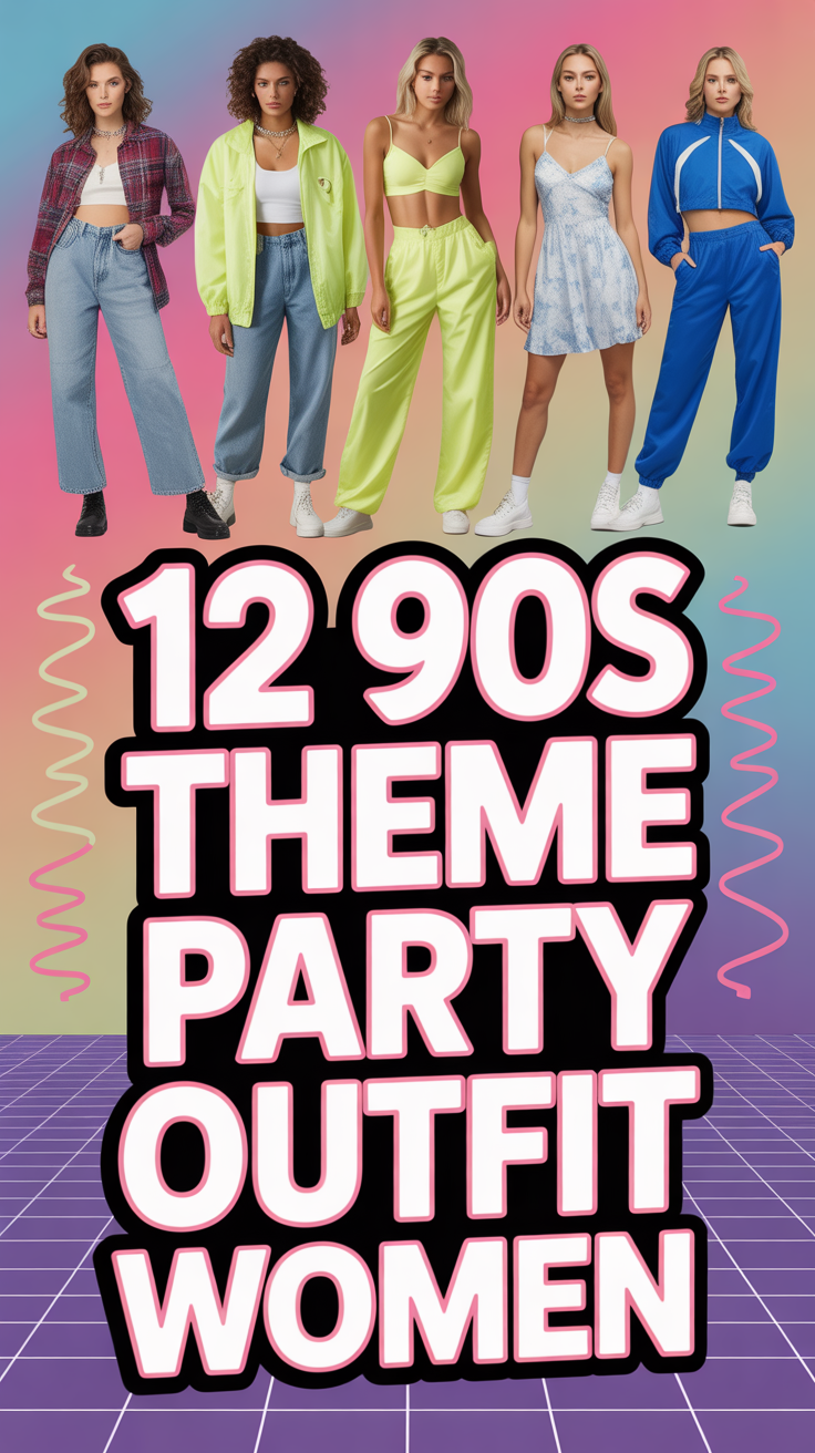 🕹️ 12 90S Theme Party Outfit Women