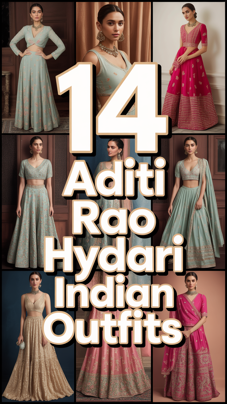 💫 14 Aditi Rao Hydari Indian Outfits