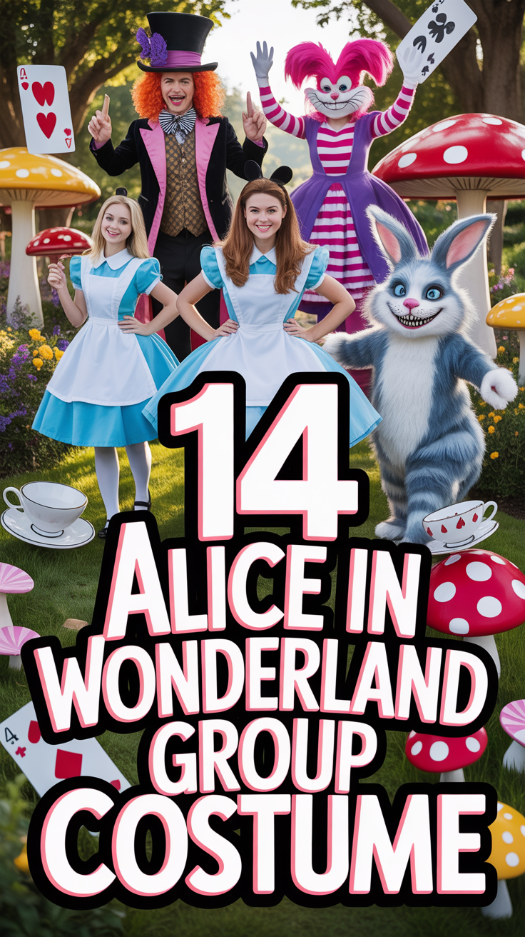 🎩 14 Alice In Wonderland Group Costume