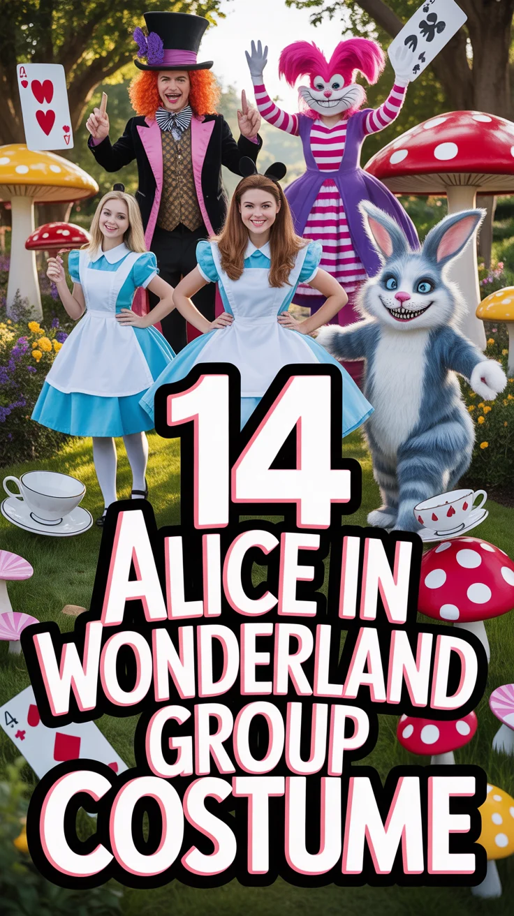 🎩 14 Alice In Wonderland Group Costume