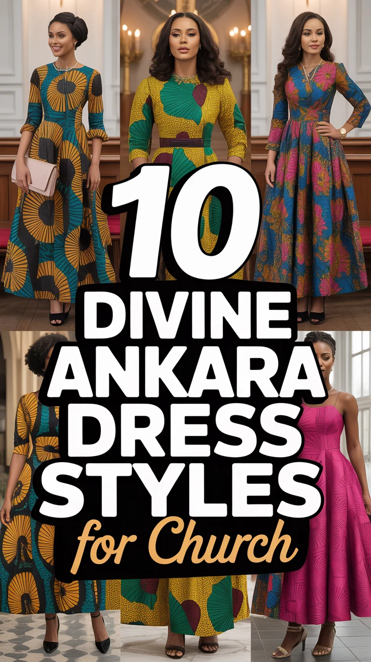 👗 10 Divine Ankara Dress Styles For Church