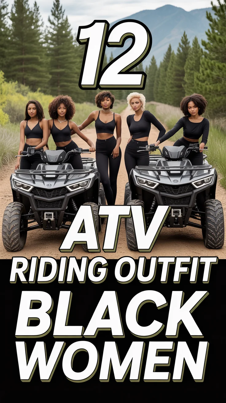 🛻 12 ATV Riding Outfit Black Women