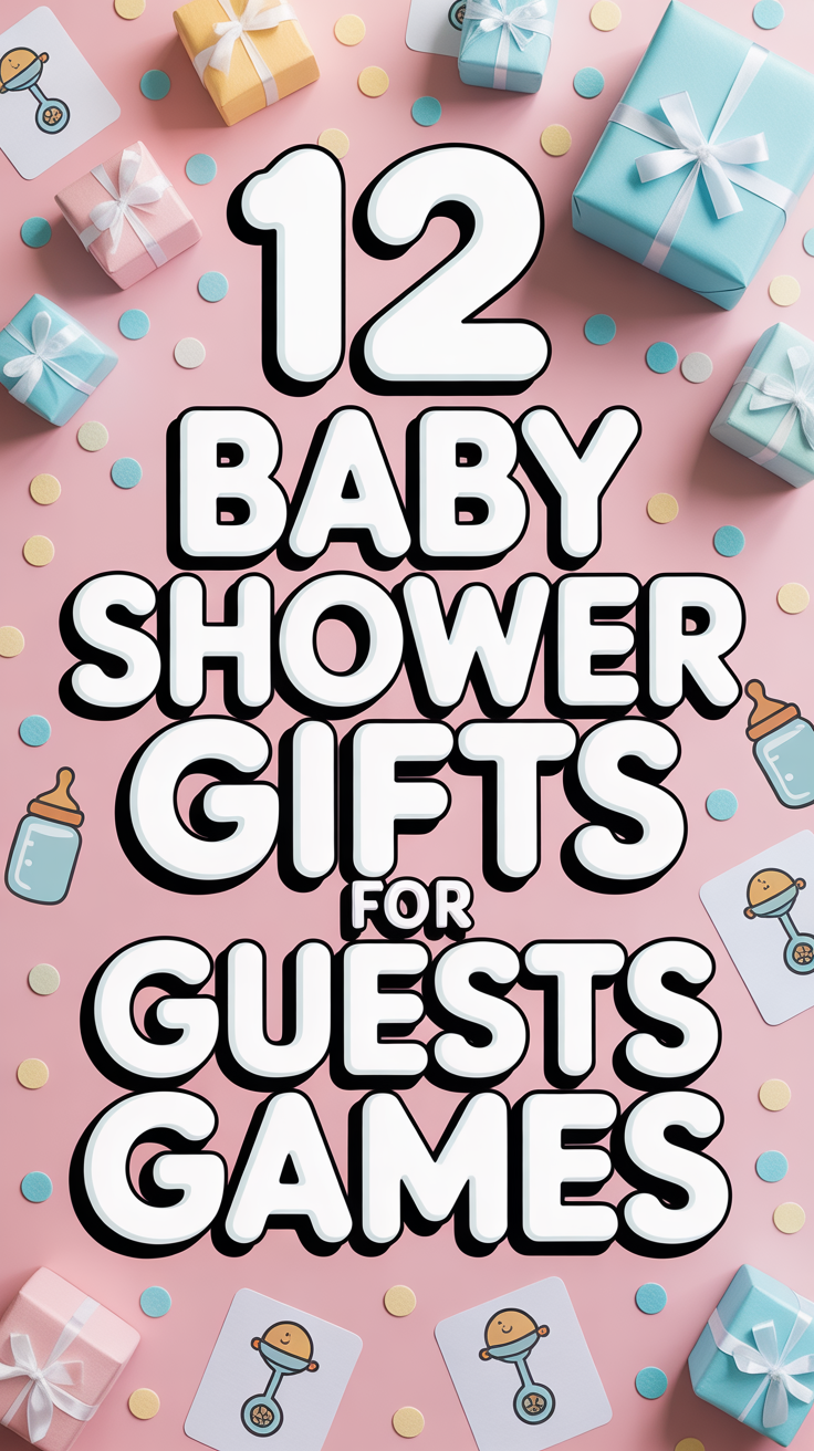 🎁 12 Baby Shower Gifts For Guests For Games