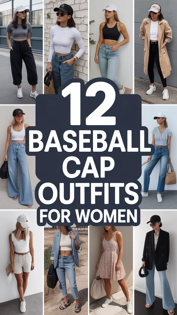 🧢 12 Baseball Cap Outfits For Women