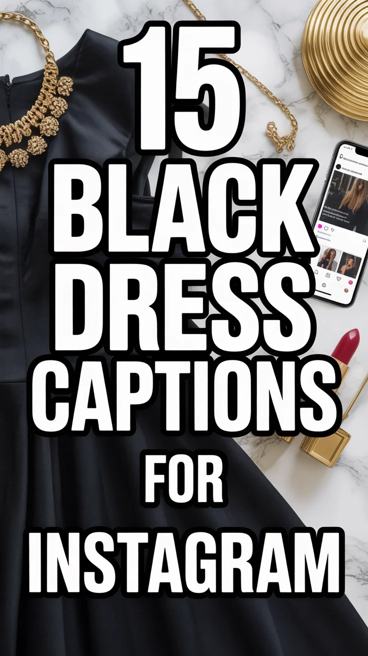 🖤 15 Black Dress Captions For Instagram