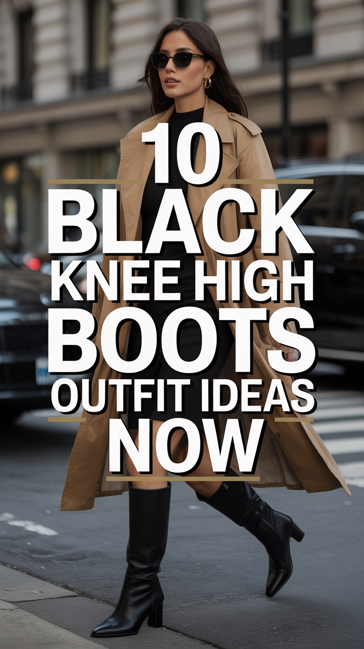 ✨ 10 Black Knee High Boots Outfit Ideas Now