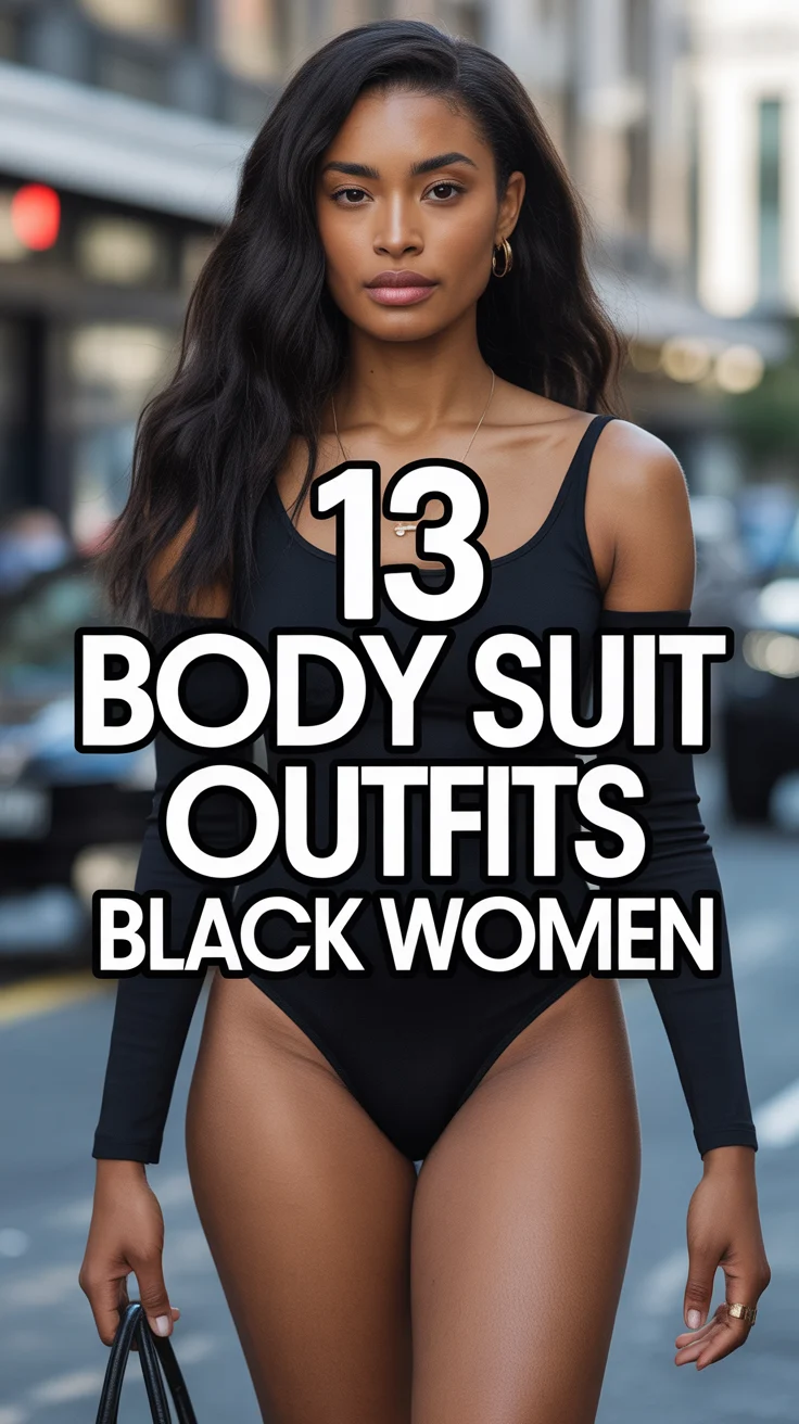 🖤 13 Body Suit Outfits Black Women