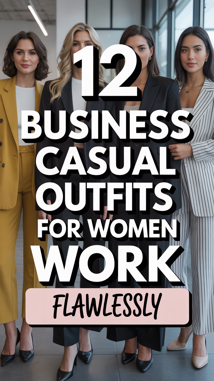 ✨ 12 Business Casual Outfits for Women Work Flawlessly