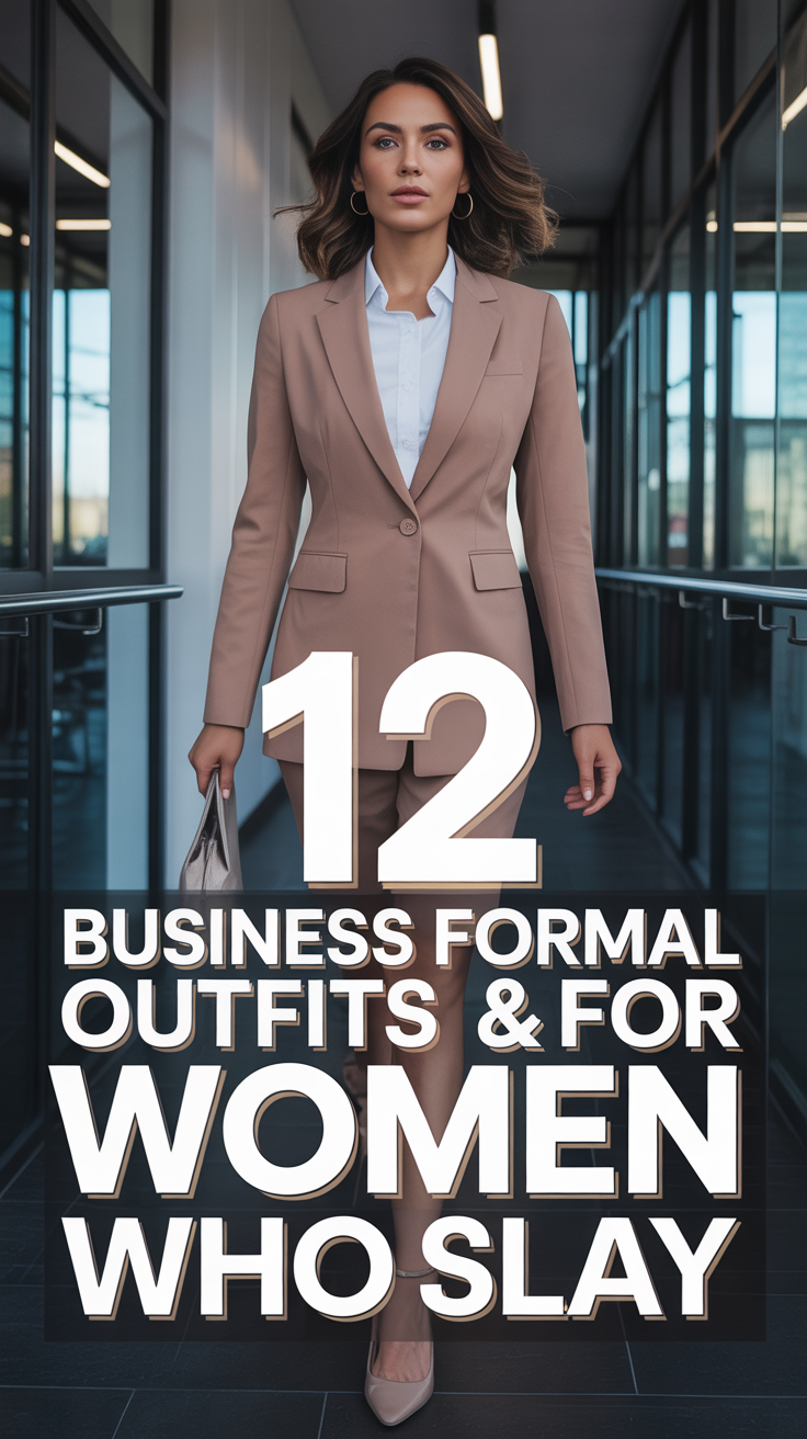 ✨ 12 Business Formal Outfits For Women Who Slay