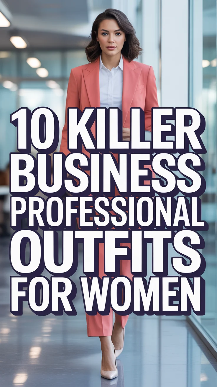 ✨ 10 Killer Business Professional Outfits For Women