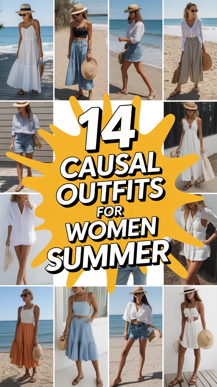 🌞 14 Causal Outfits For Women Summer