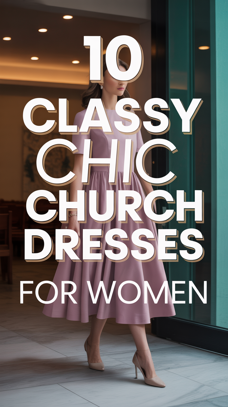 👗 10 Classy Chic Church Dresses for Women