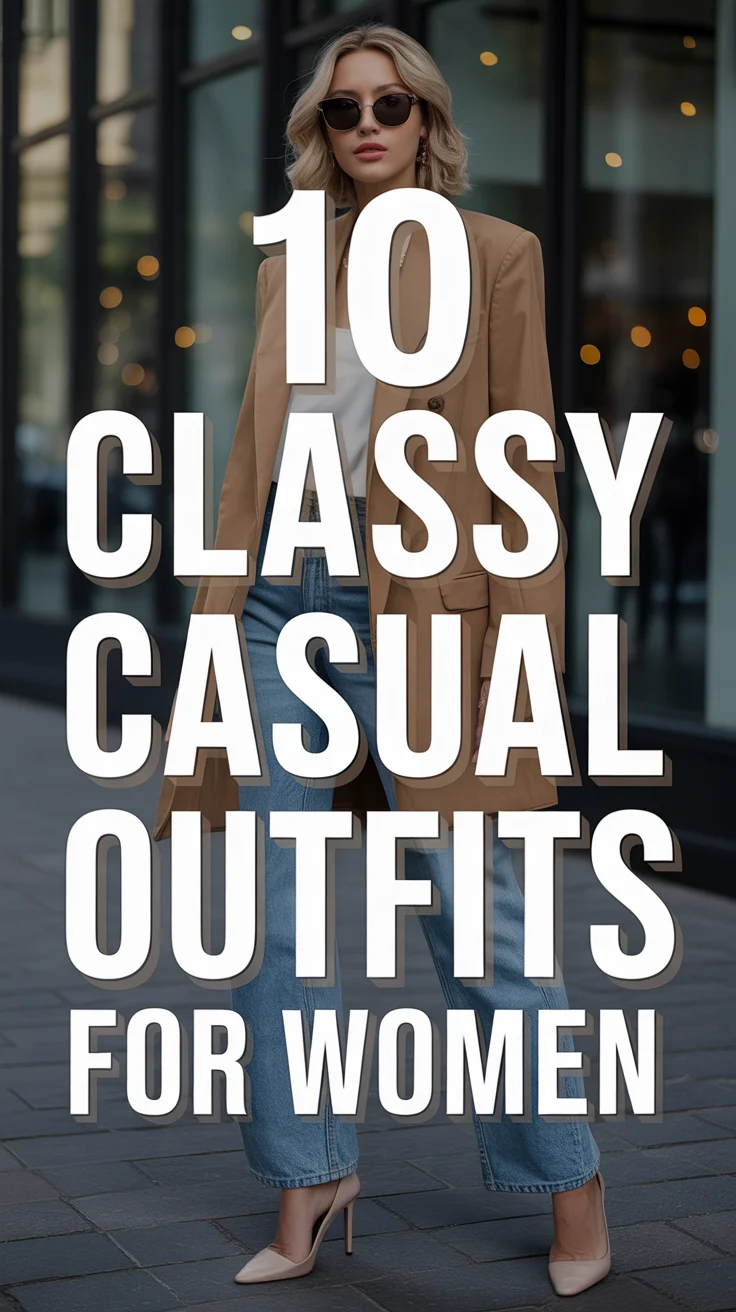 ✨ 10 Classy Casual Outfits For Women