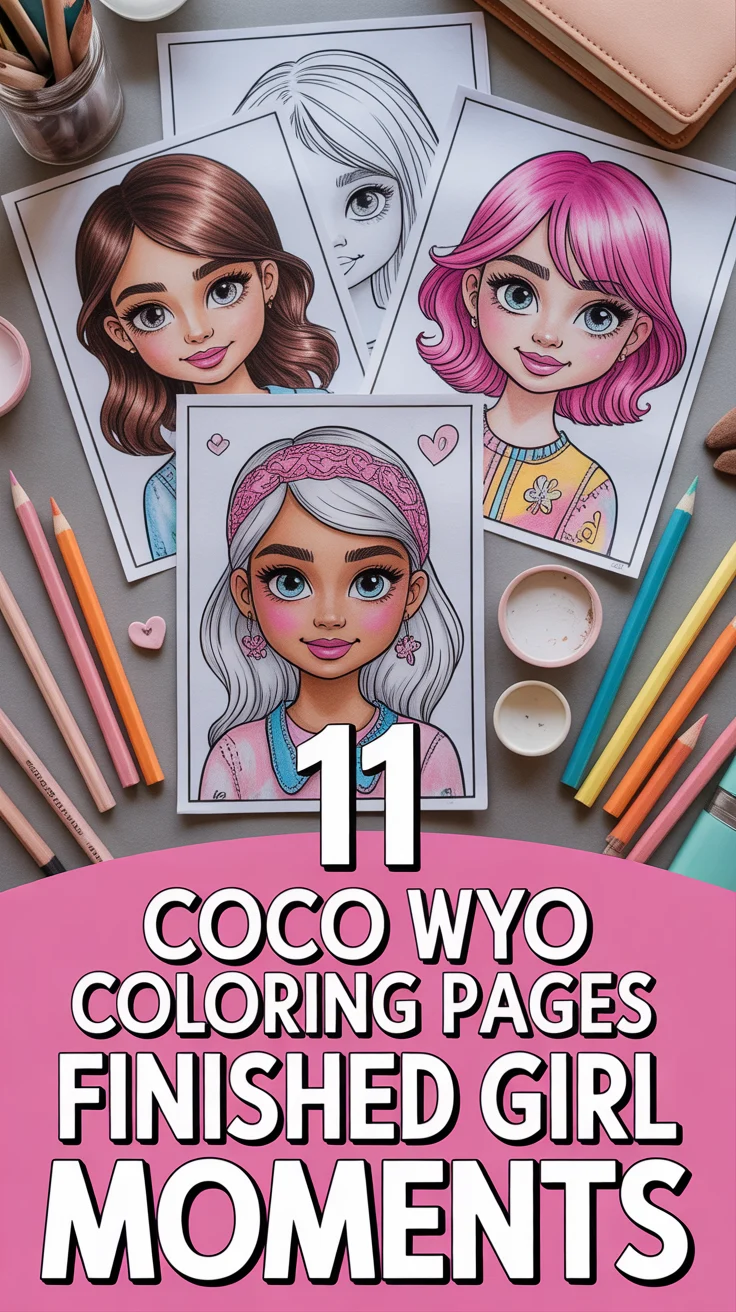 🎨 11 Coco Wyo Coloring Pages Finished Girl Moments