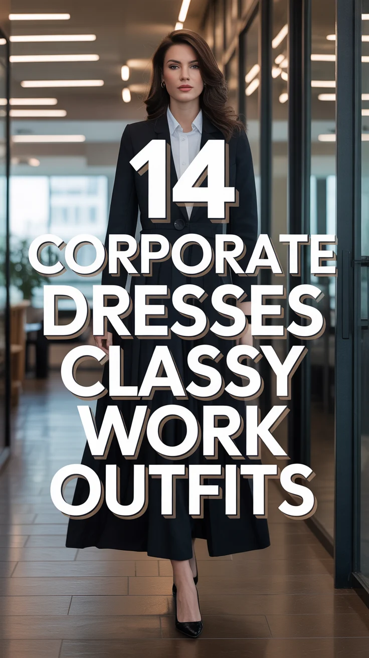 💼 14 Corporate Dresses Classy Work Outfits