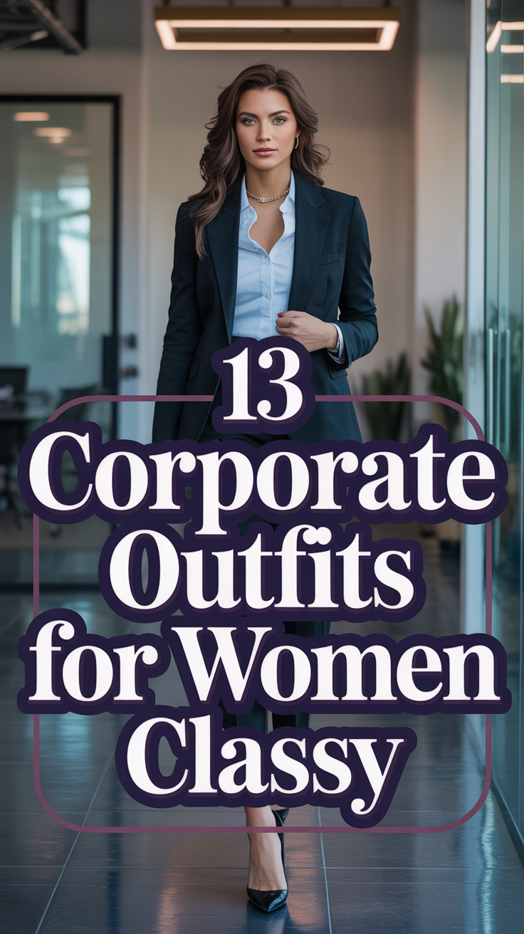 💼 13 Corporate Outfits For Women Classy