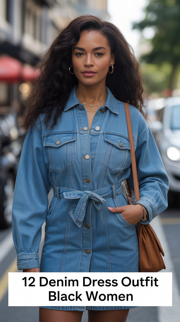 👖 12 Denim Dress Outfit Black Women