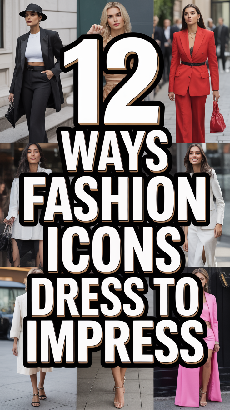 👗 12 Ways Fashion Icons Dress to Impress