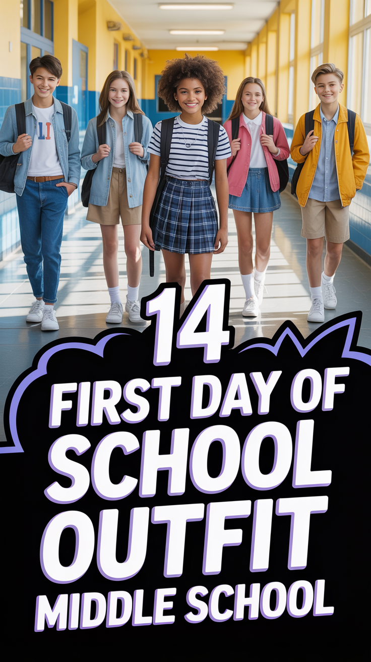 🧢 14 First Day Of School Outfit Middle School