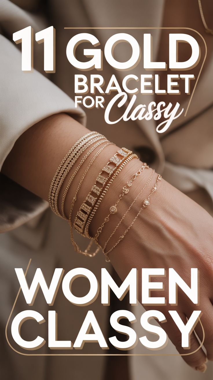 💫 11 Gold Bracelet For Women Classy