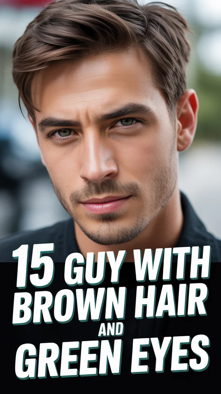 🧥 15 Guy With Brown Hair And Green Eyes