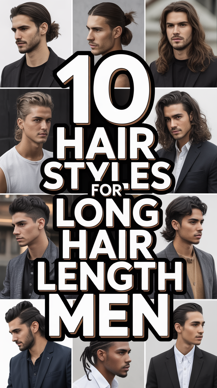 💇‍♂️ 10 Hair Styles For Long Hair Length Men