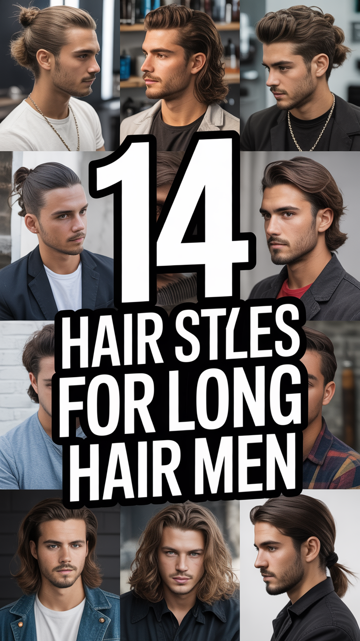 💇‍♂️ 14 Hair Styles For Long Hair Men