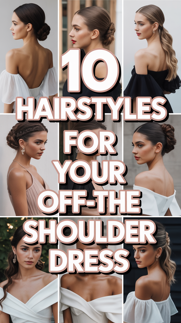 💇‍♀️ 10 Hairstyles For Your Off The Shoulder Dress