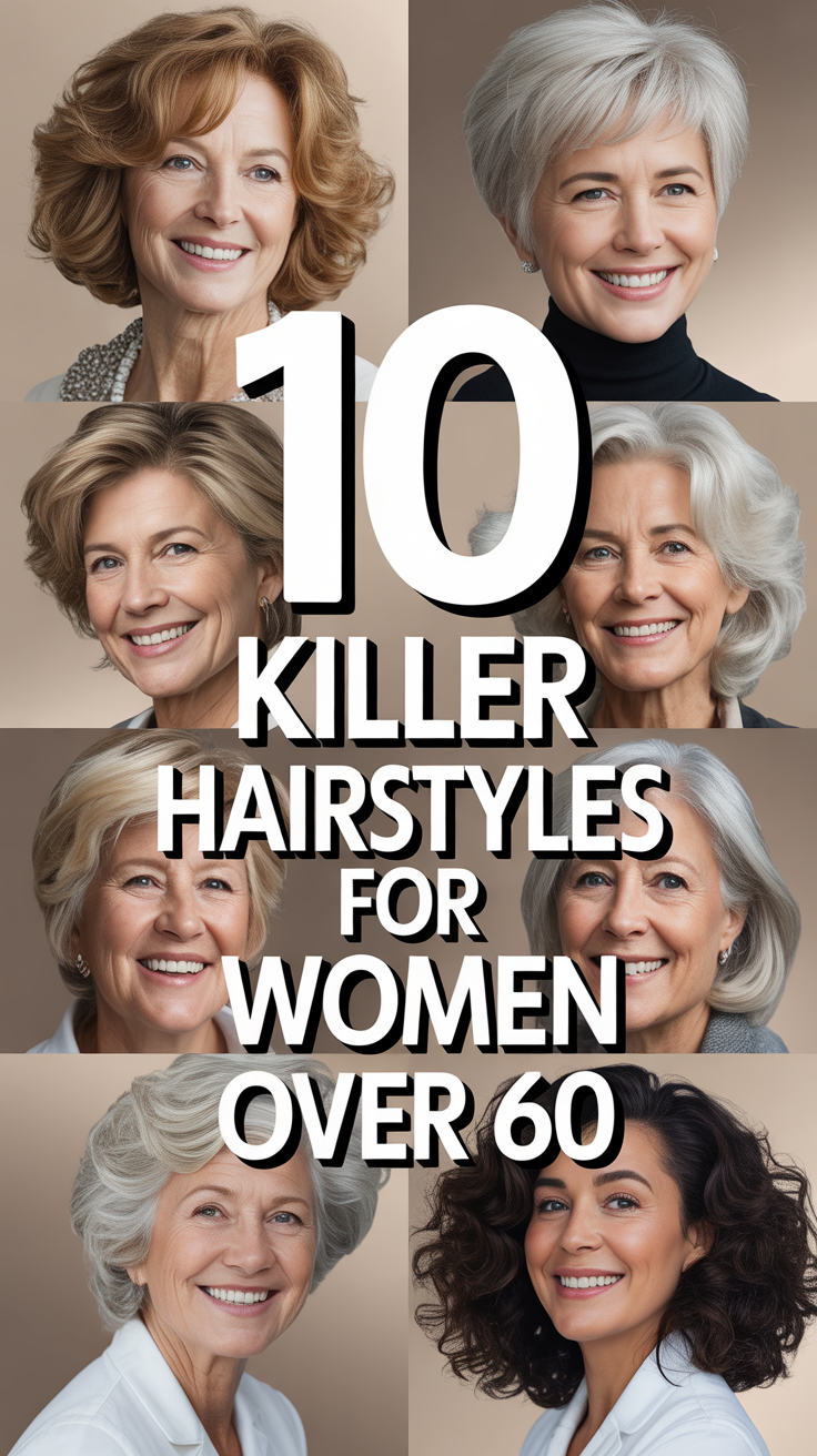 ✨ 10 Killer Hairstyles For Women Over 60