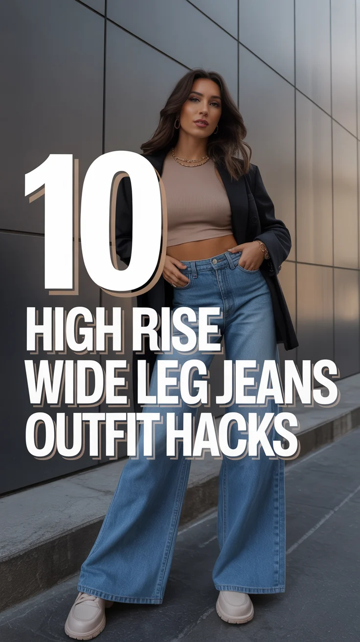 ✨ 10 High Rise Wide Leg Jeans Outfit Hacks