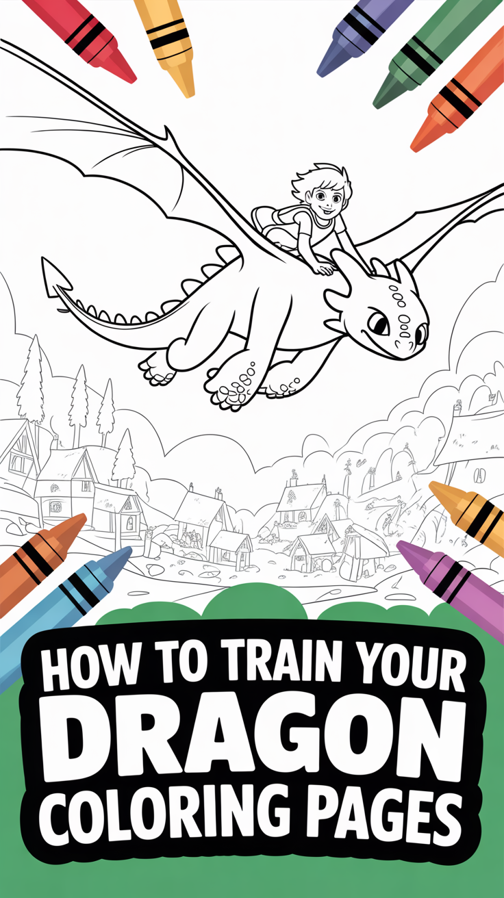 🐉 How To Train Your Dragon Coloring Pages