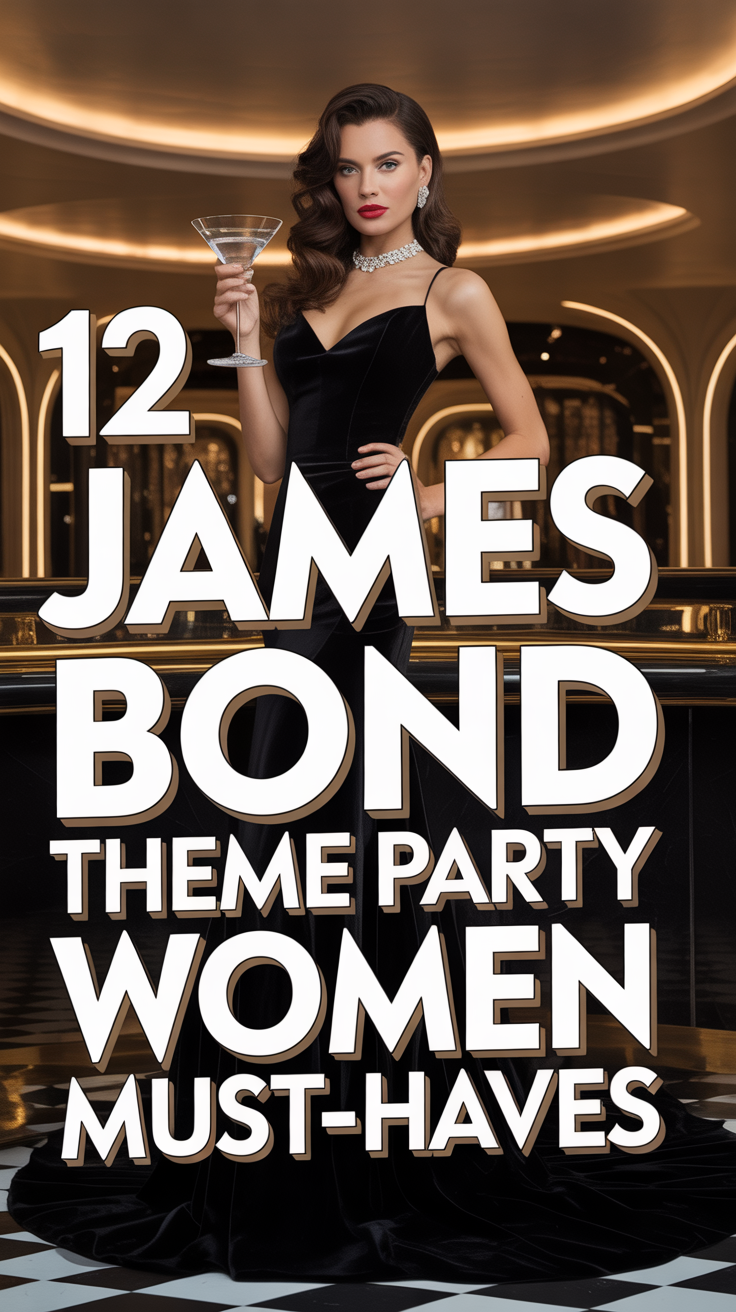 🍸 12 James Bond Theme Party Outfit Women Must-Haves