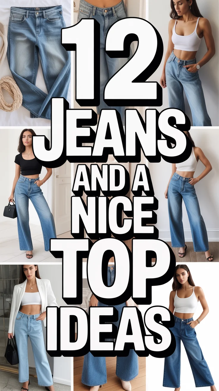 🧥 12 Jeans And A Nice Top Ideas