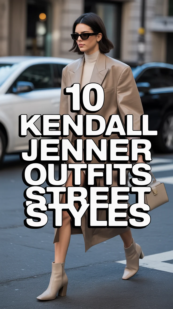 🖤 10 Kendall Jenner Outfits Street Styles