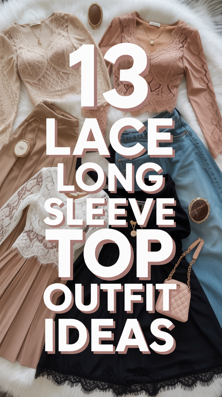 🕊️ 13 Lace Long Sleeve Top Outfit Ideas