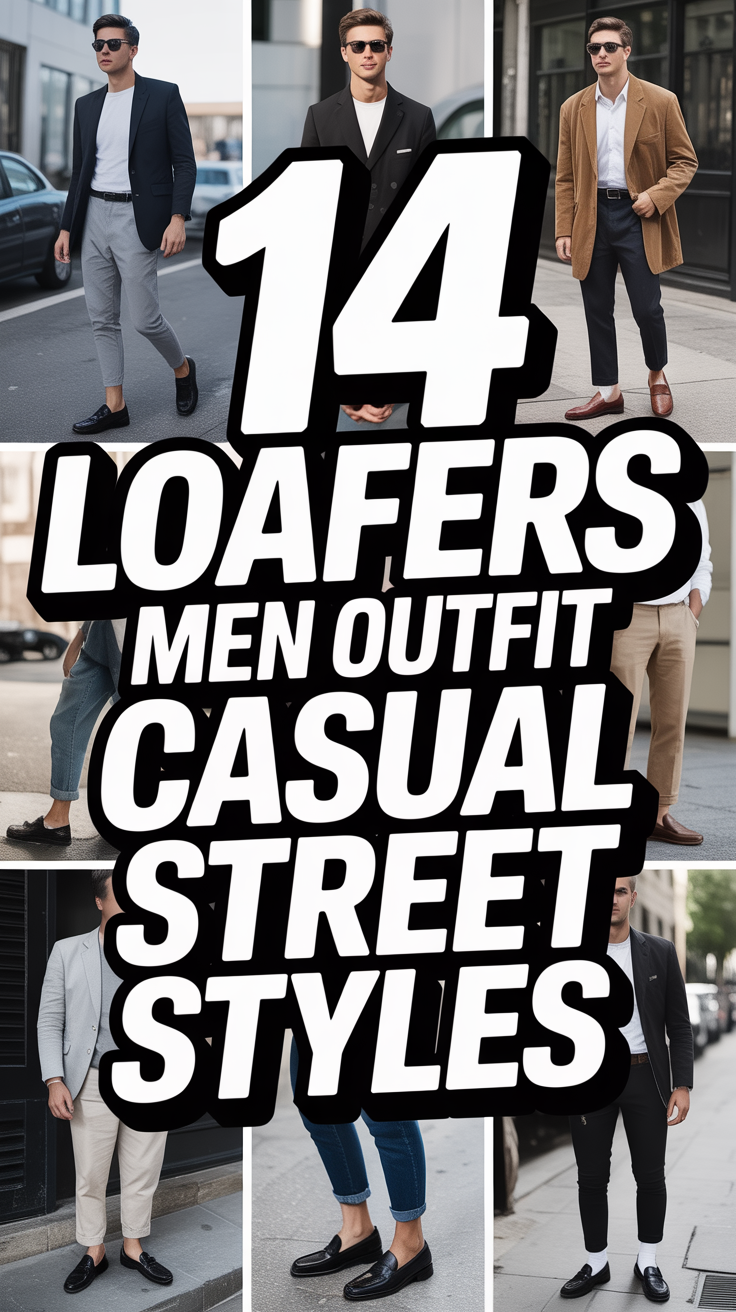🥿 14 Loafers Men Outfit Casual Street Styles