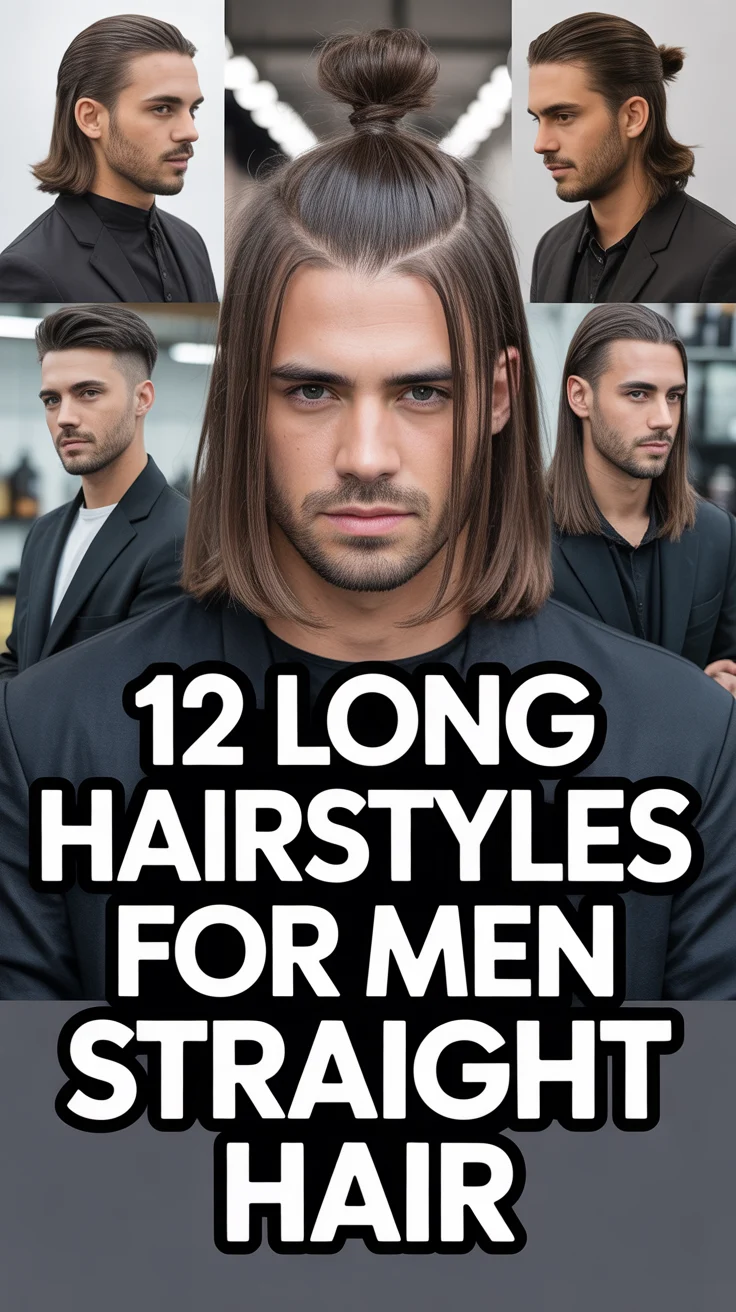 💇‍♂️ 12 Long Hairstyles For Men Straight Hair