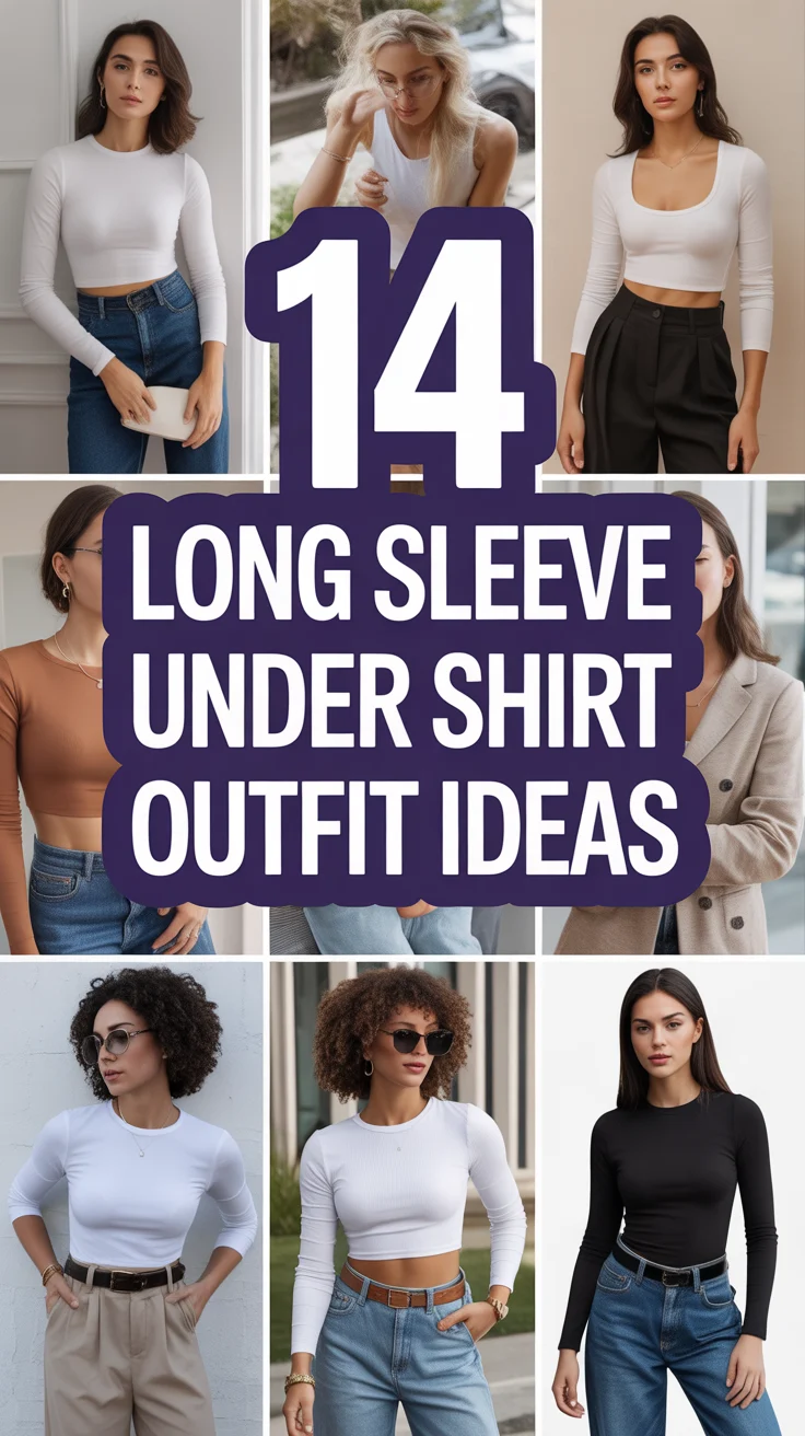 🧥 14 Long Sleeve Under Shirt Outfit Ideas