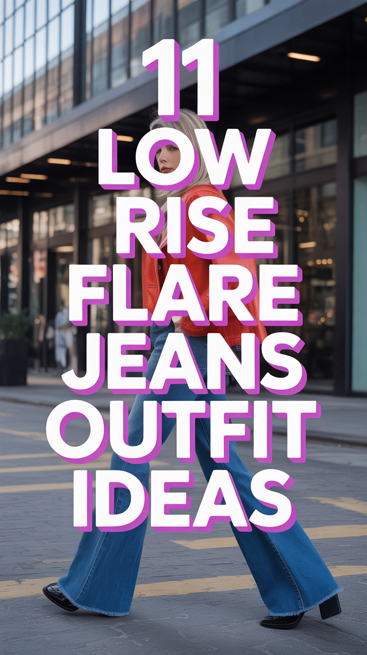 👖 11 Low Rise Flare Jeans Outfit Ideas
