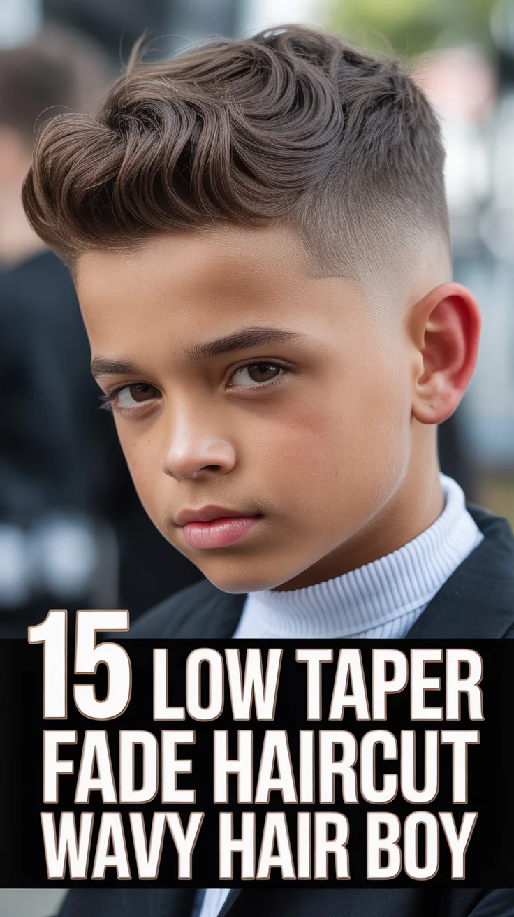 💈 15 Low Taper Fade Haircut Wavy Hair Boy