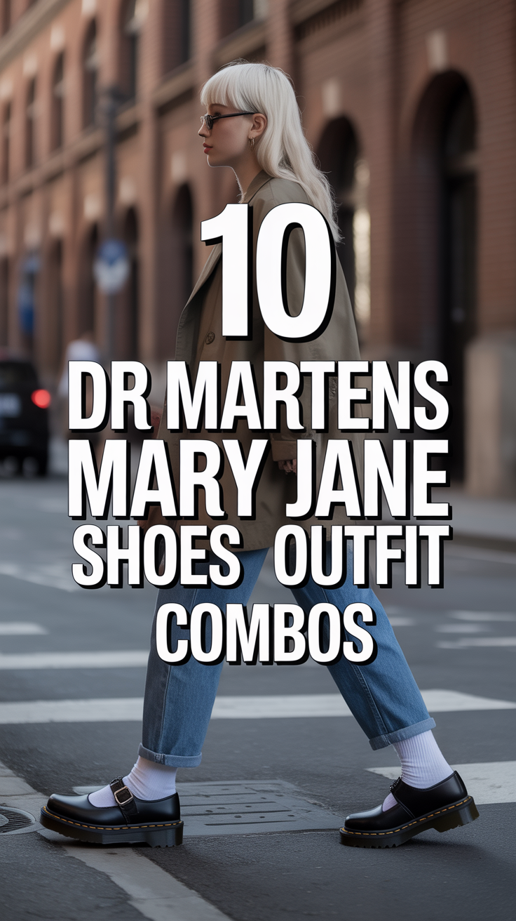 🖤 10 Dr Martens Mary Jane Shoes Outfit Combos