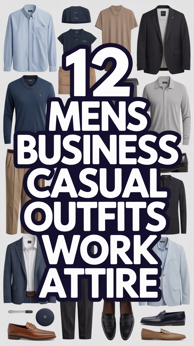 🧥 12 Mens Business Casual Outfits Work Attire