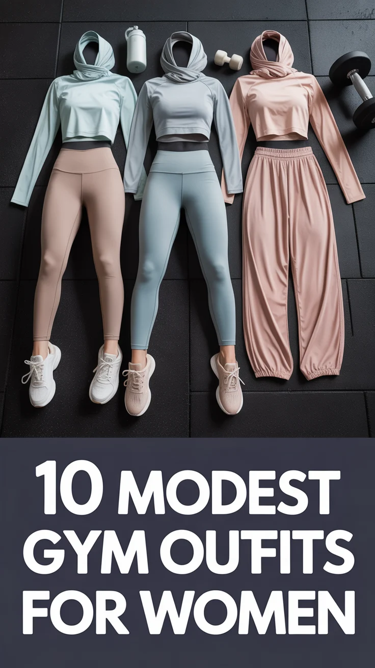 💪 10 Modest Gym Outfits For Women