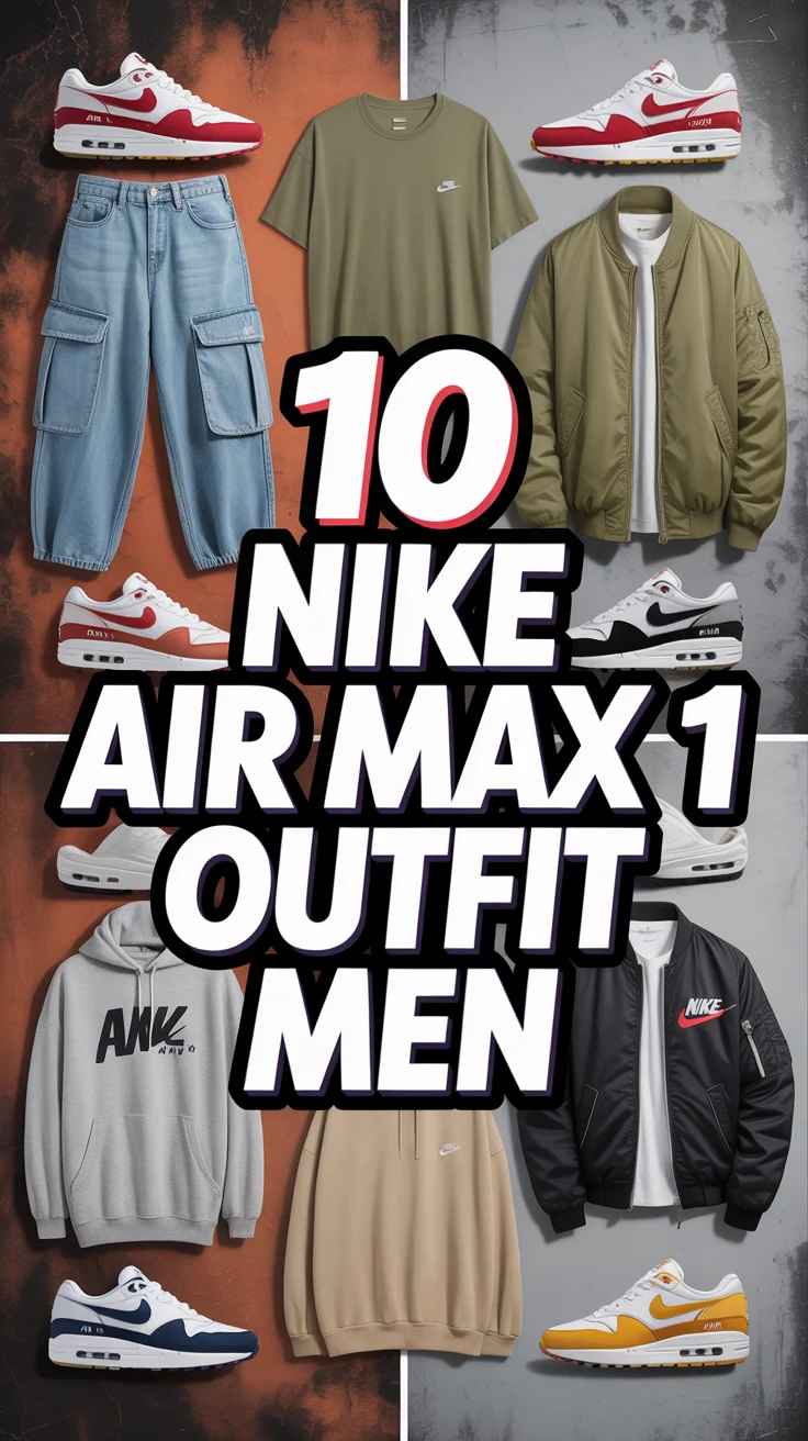 👟 10 Nike Air Max 1 Outfit Men