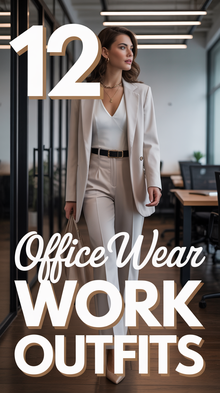 🧥 12 Office Wear Women Work Outfits