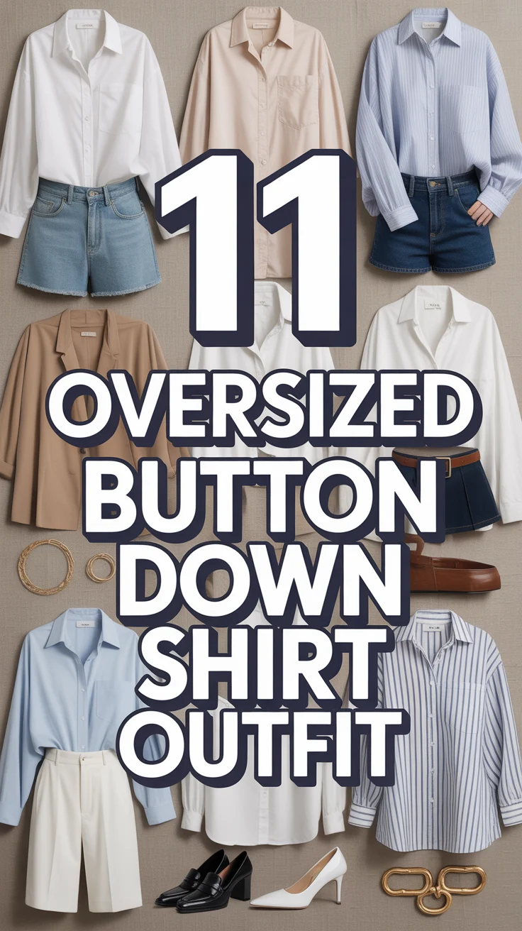 🧺 11 Oversized Button Down Shirt Outfit