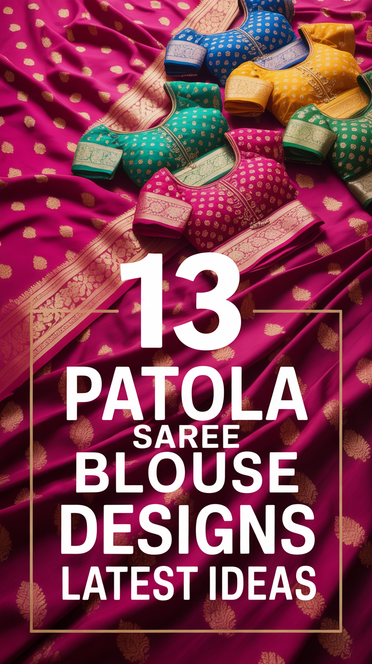 🪡 13 Patola Saree Blouse Designs Latest Ideas