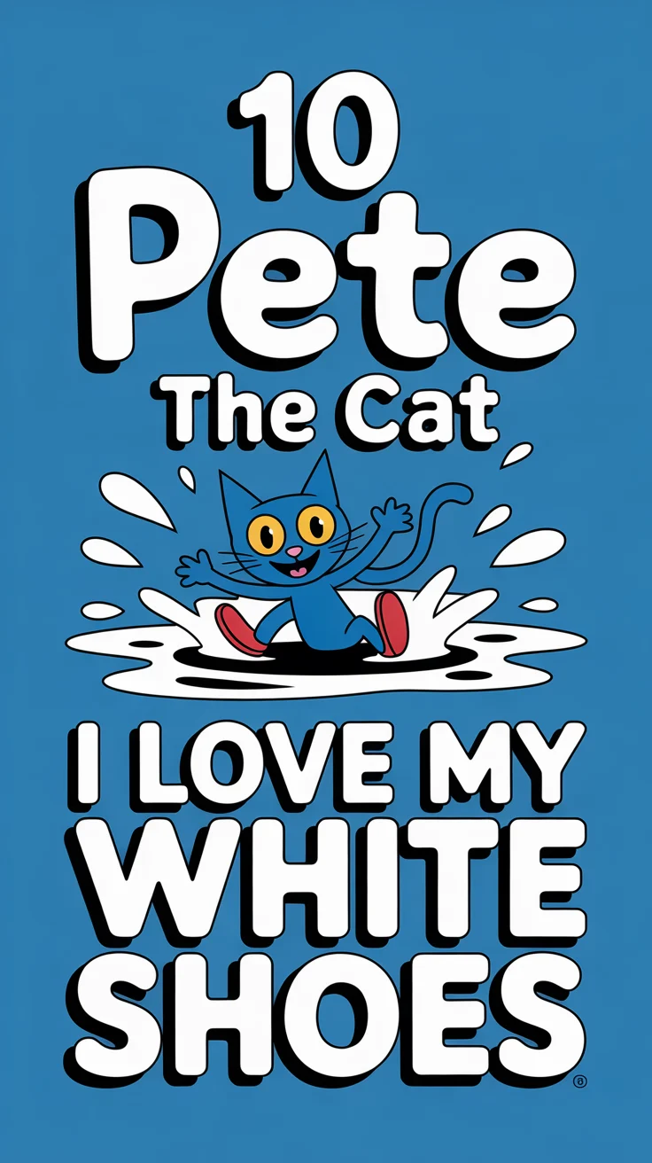👟 10 Pete The Cat I Love My White Shoes