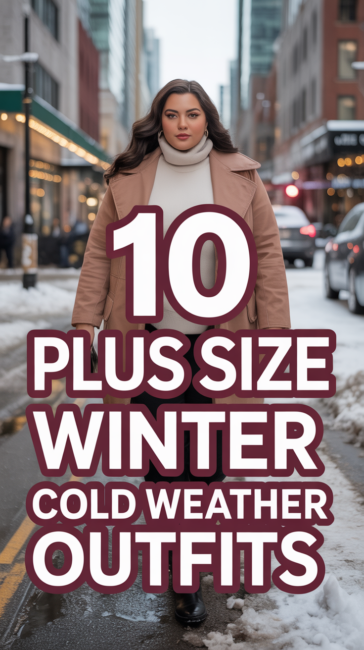 🧣 10 Plus Size Winter Cold Weather Outfits