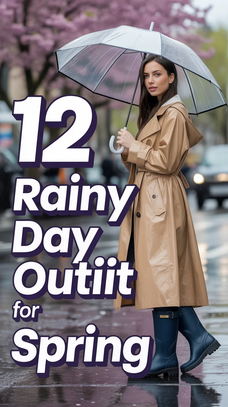 ☔ 12 Rainy Day Outfit For Spring